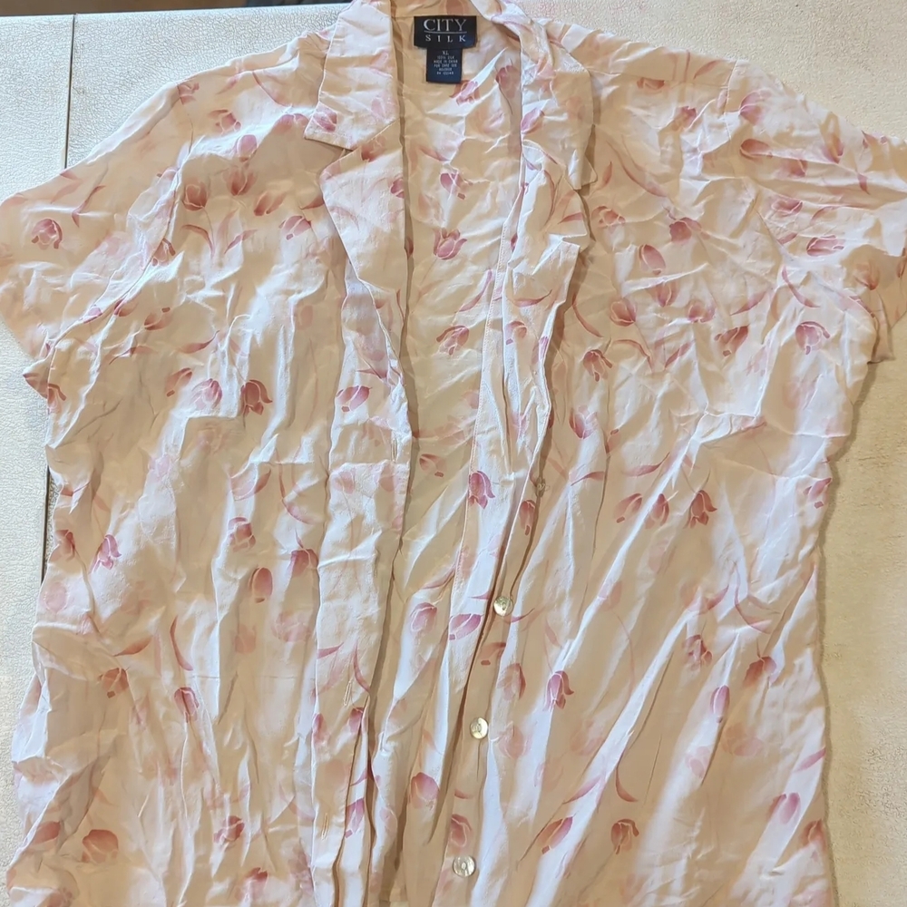 City Studio Pink Floral Women's Top